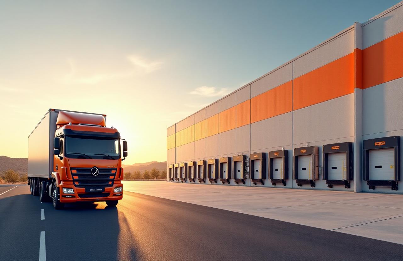 Exterior view of the HI-DESERT TRANSFER & STORAGE, INC. warehouse facility in Apple Valley